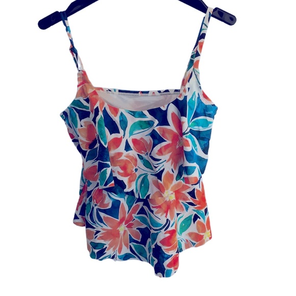 Maxine of Hollywood Women’s Party Palm Shirred Tankini main image 0